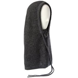 Forte Charcoal Knit Hooded Scarf